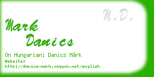 mark danics business card